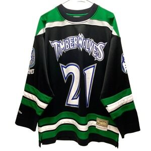 Timberwolves Garnett 21 Jersey Large NBA Hockey Fashion HWC Mitch & Ness NWOT